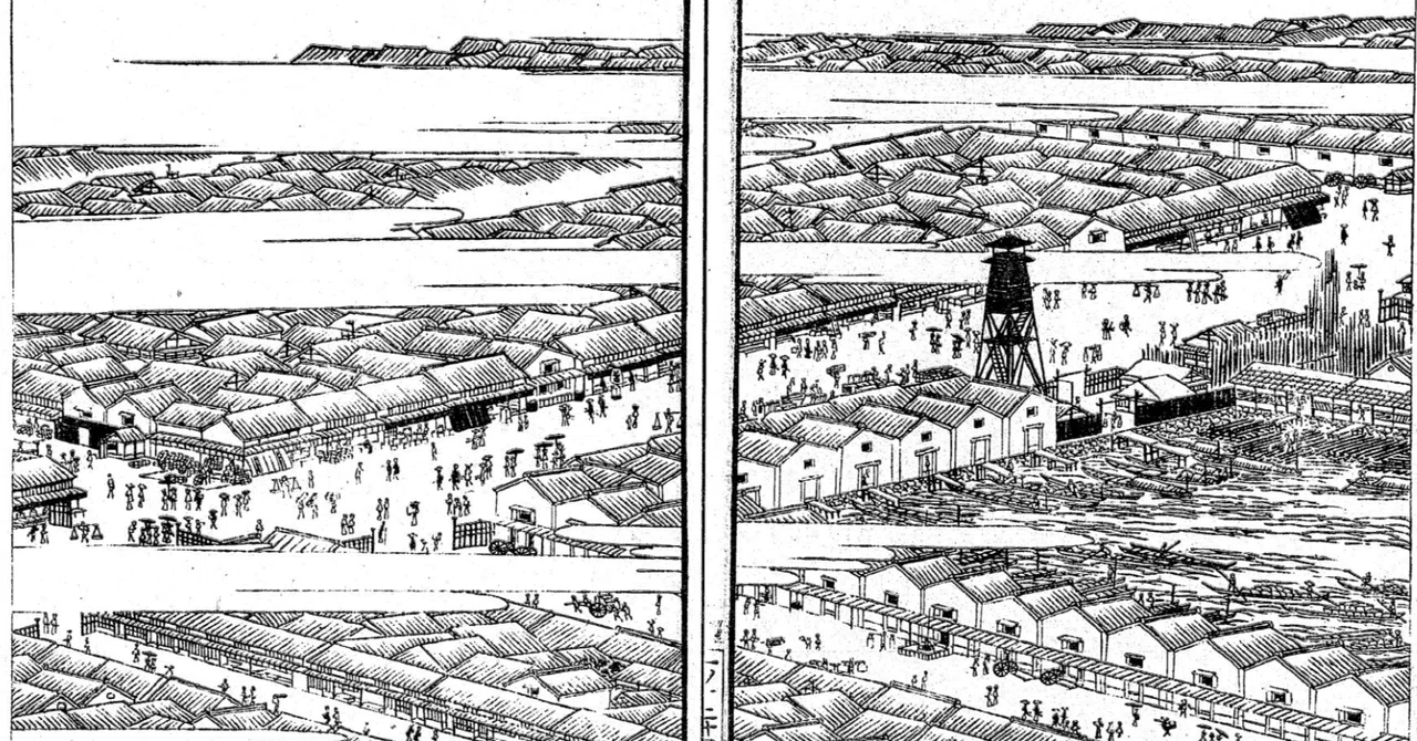 堀留」−収穫なしで悔しい回−『江戸名所図会』｜おうよう【浮世絵を