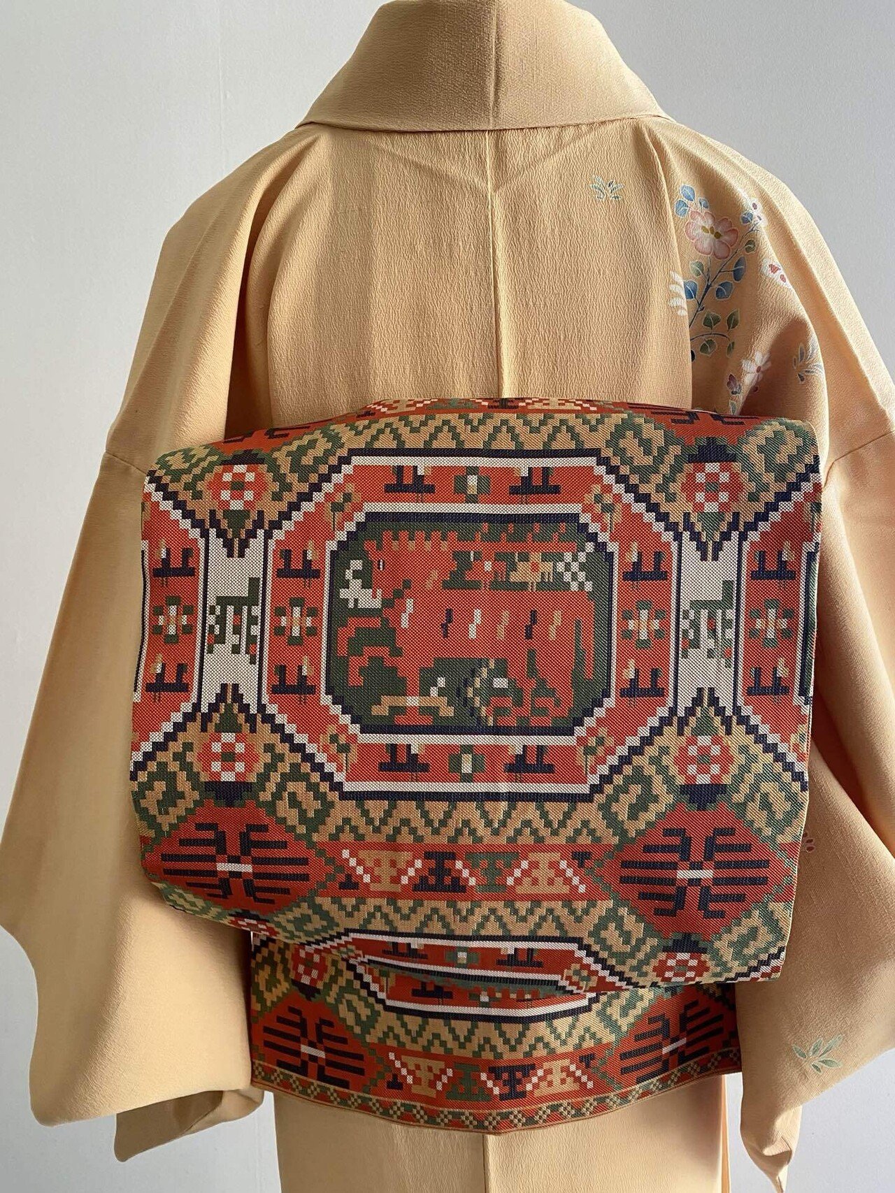 龍村平蔵製 瑞典祭馬文丸帯｜夢吉きもの