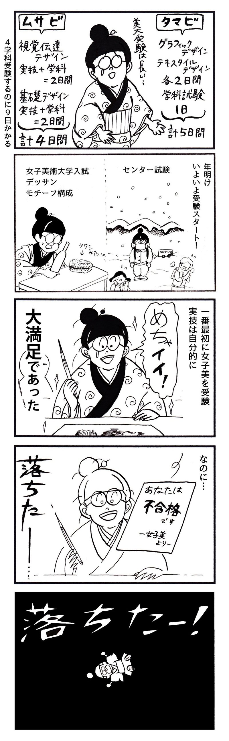 美大受験まんが 第一志望以外 全部 だった話 百々敬子 Note