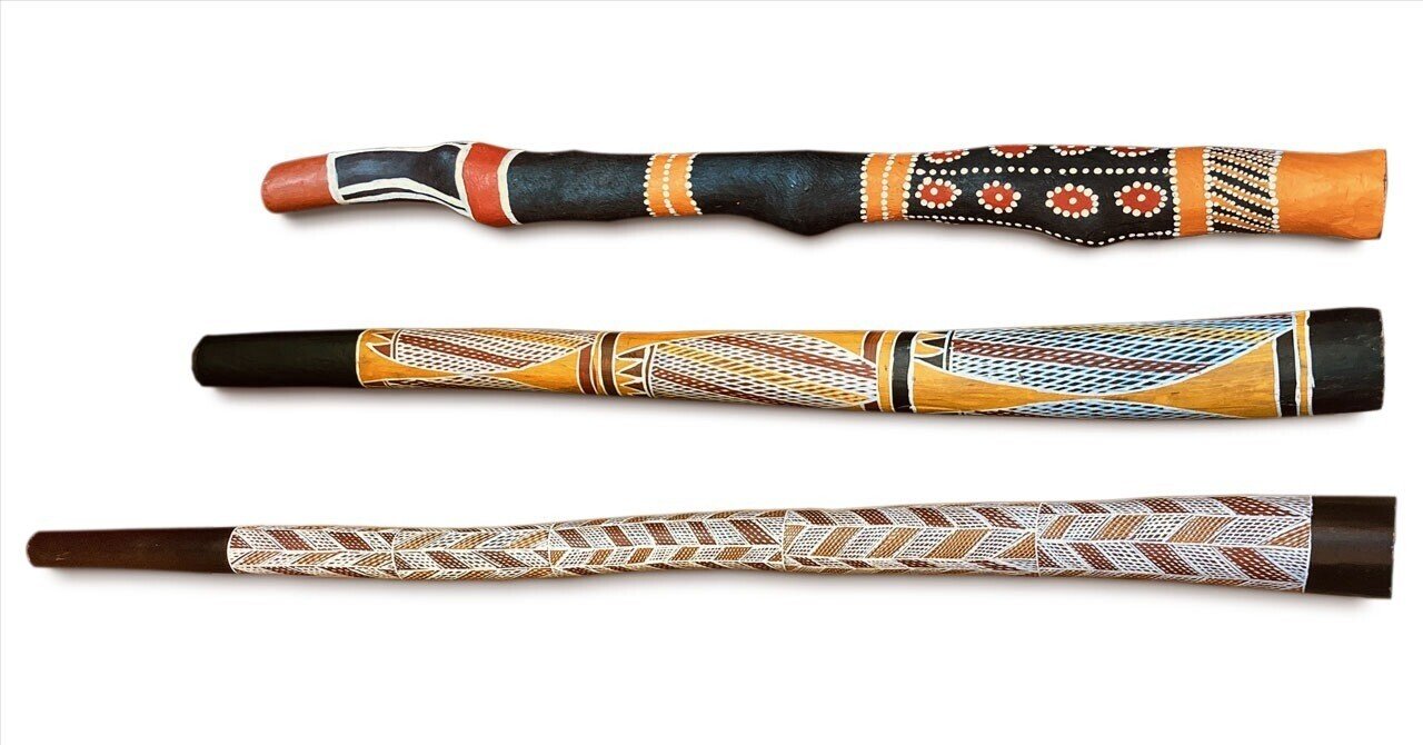 民族楽器 ディジュリドゥ/イダキ 3本まとめて (281107 オーストラリア