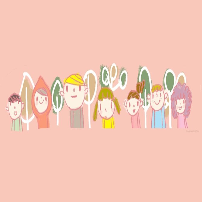 みんなのイラスト / みんなのフォトギャラリー用イラスト（6）｜イラストレーターminspice /子ども・幼児向けイラスト・キャラクター, image size:1280x670