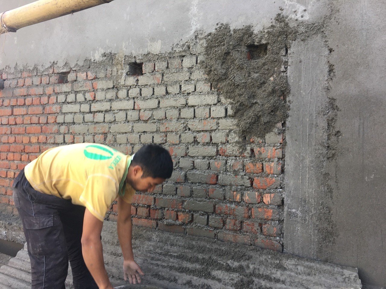 さくらゲストハウス壁塗り Shanthi Usui Note さくらゲストハウス壁塗り Shanthi Usui Note