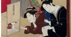 絵はがき〈婦人風俗十二ヶ月 雛祭〉勝川春章 C-81京都便利堂オンライン