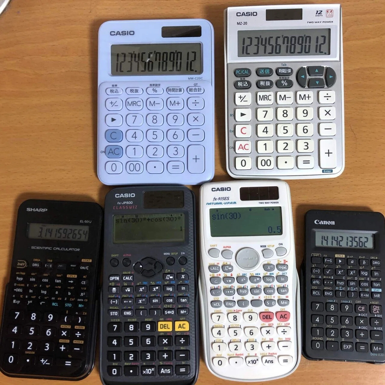 電卓コレクションVol.1 CASIO fx-915ES｜Olivine