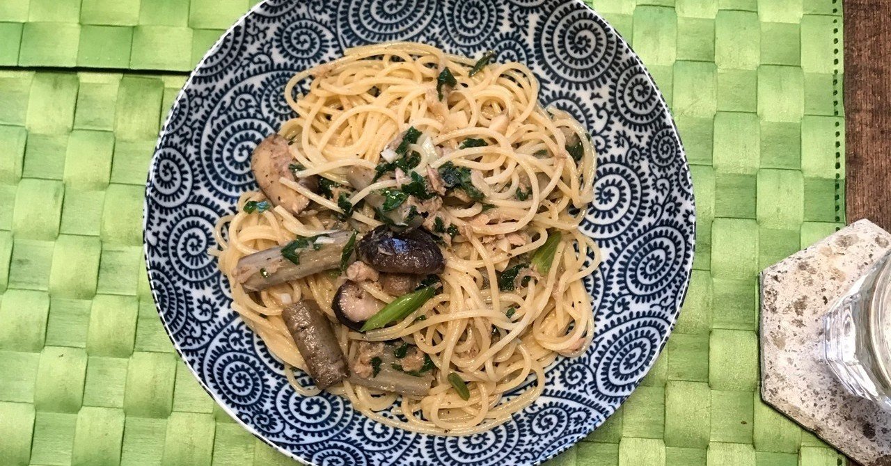 2 9 土 朝食 鶏雑炊 昼食 ごぼうしいたけセロリツナのパスタ あひる Note