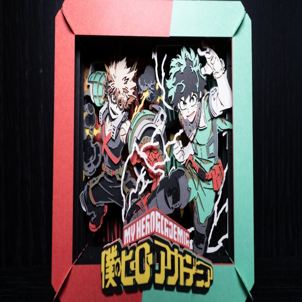 ヒロアカのPAPER THEATER作ってみた｜まつげ人間