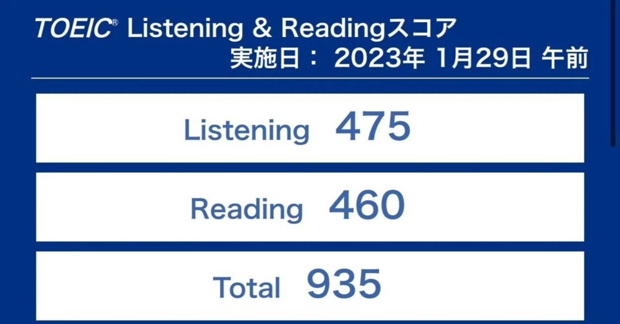 プロフ確認任意 20点 TOEICを520点から935点に伸ばした話｜Kai