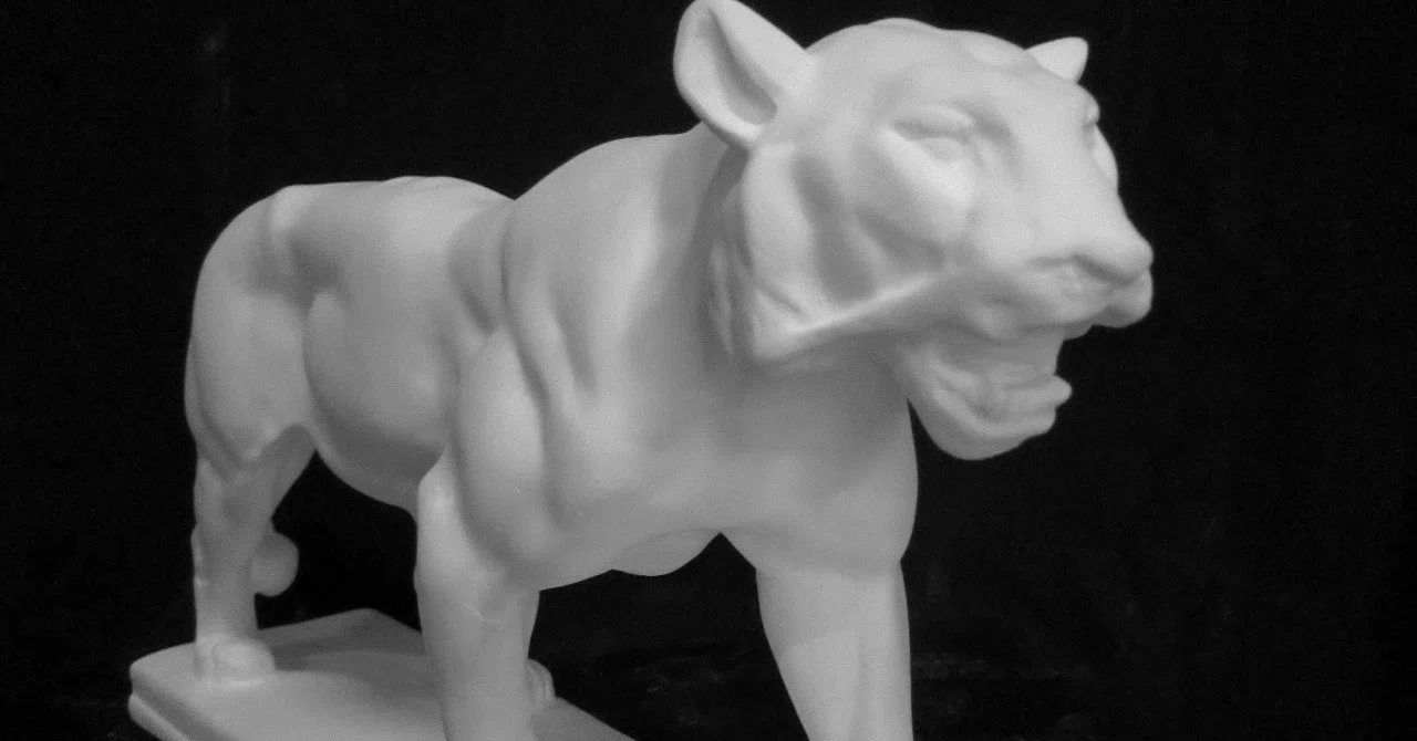 E-714 Full-body Tiger Statue｜石膏像ドットコム（脇本）