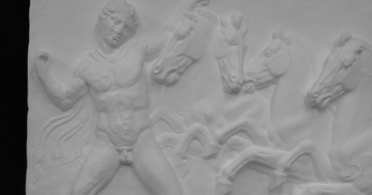 L-660 四頭立ての戦車レリーフ｜石膏像ドットコム（脇本）