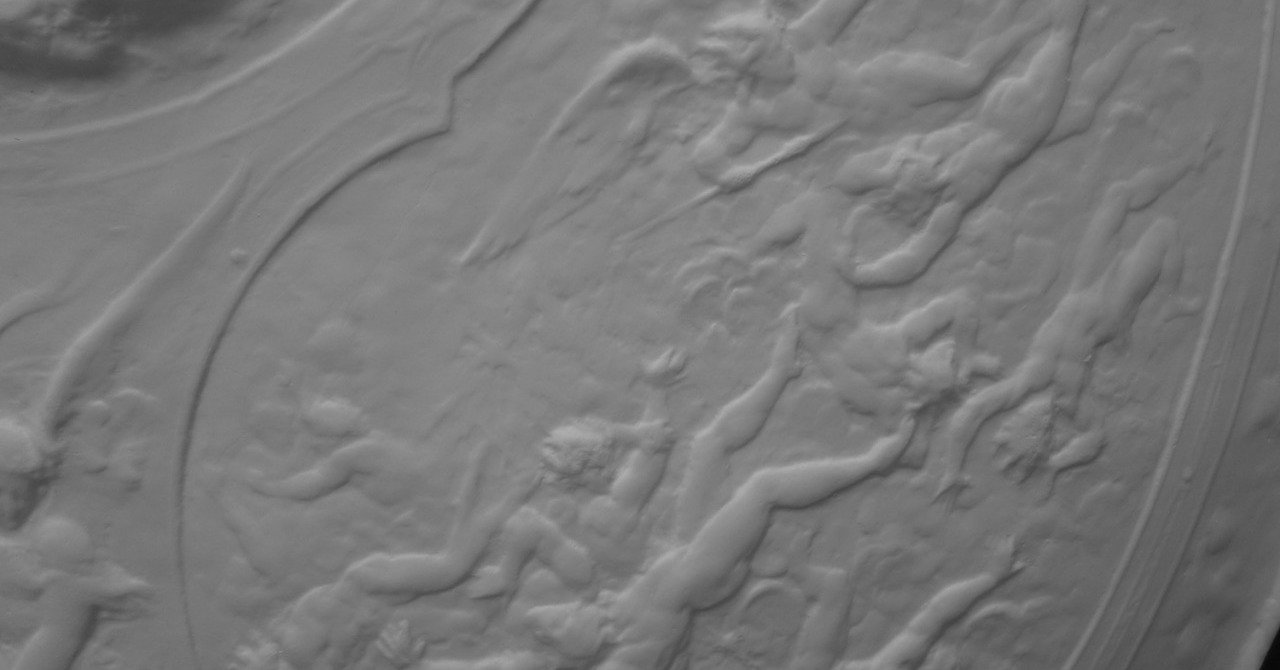 ミルトンの盾　壁掛け　特大　石膏 ミルトンの盾壁掛け特大石膏