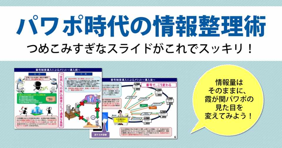 パワポ時代の情報整理術 導入前 後を比較するスライドの上手な見せ方 Designer Note