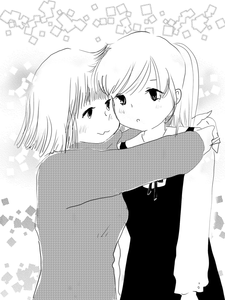 ちょっと早いバレンタイン…かも。 

#イラスト #百合 #バレンタイン #女の子 #ibispaint