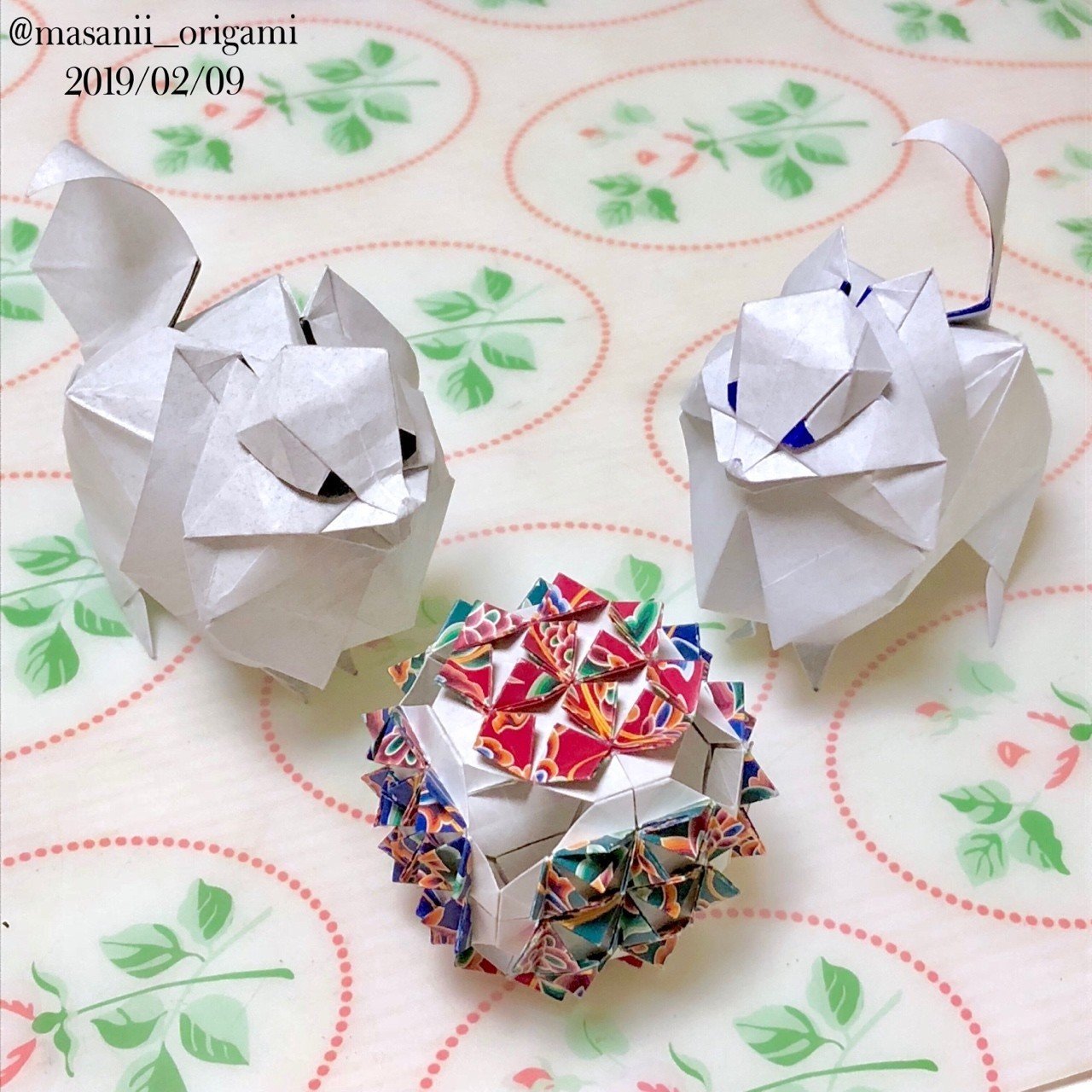 あじさい折り 蝶の群れ を立方体に仕上げました まさにぃ Note