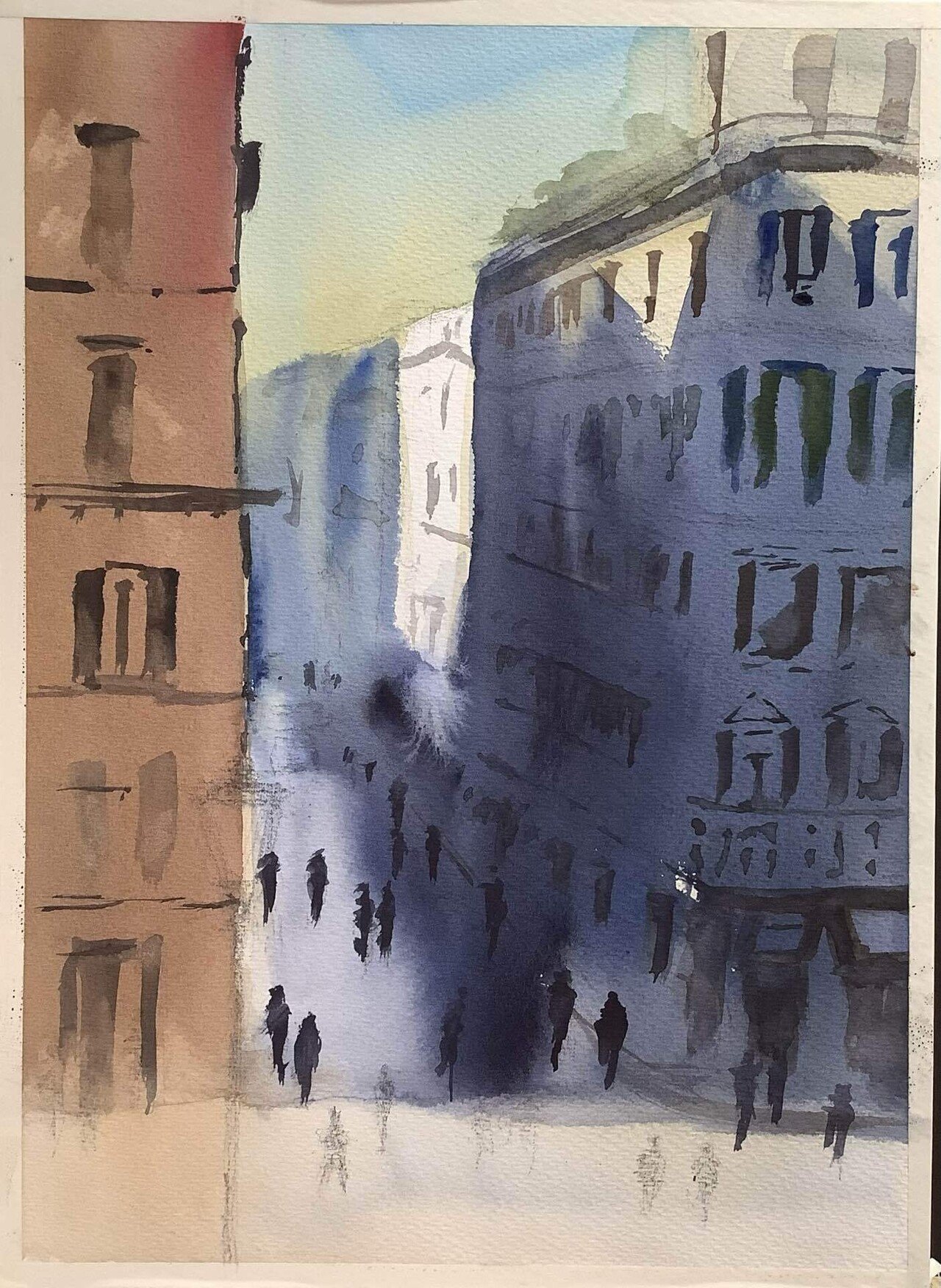 Jazzyなノリで描く、ミラノの市街地｜m_kino