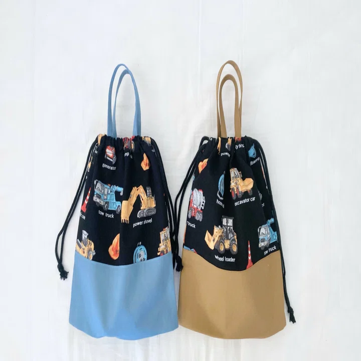 無料記事】入園入学に＊持ち手つき上靴袋の作り方｜nahoppe_handmade