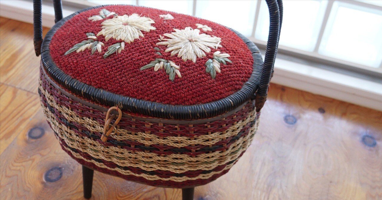 ばあば、昭和レトロなソーイングバスケット｜SHOP2155
