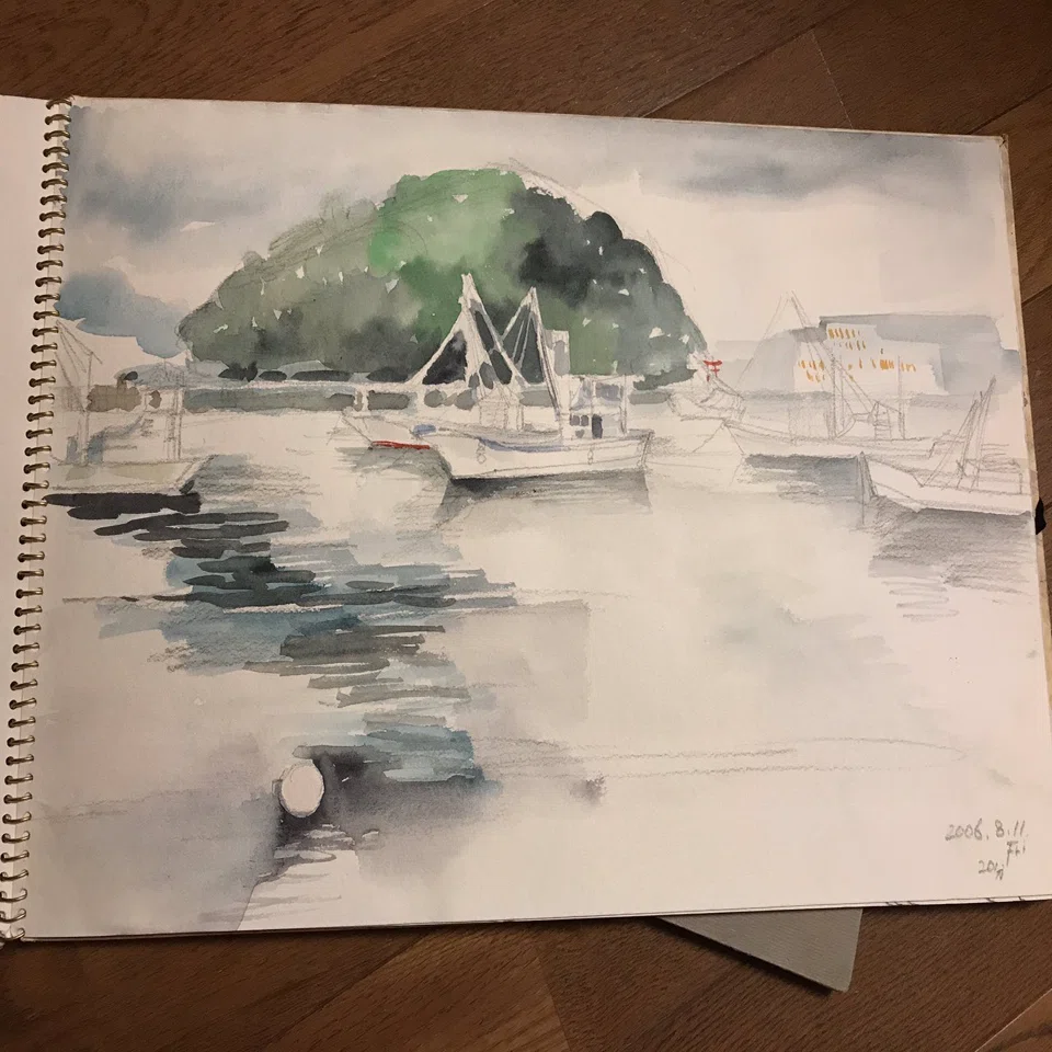 小さい絵の具”の旅（4）（野村重存先生の講座＆3原色パレット） 2013
