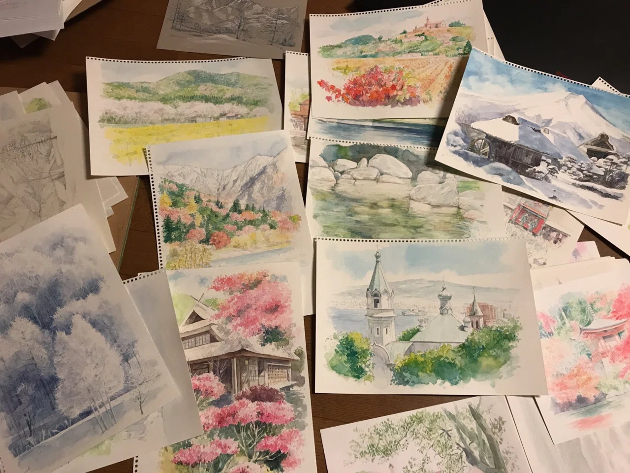 小さい絵の具”の旅（4）（野村重存先生の講座＆3原色パレット） 2013