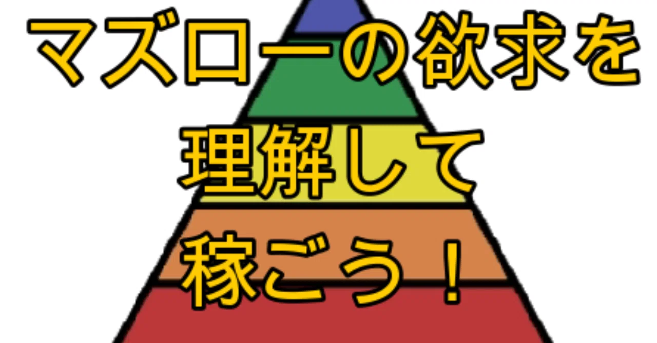 マズローの要求