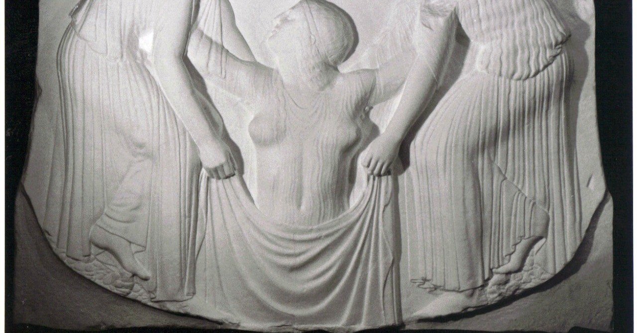 L-601 香を焚く女レリーフ｜石膏像ドットコム（脇本）