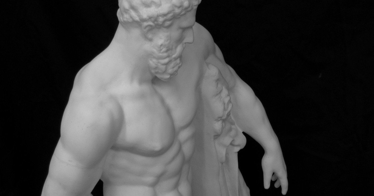 N-026 ヘラクレス全身像（大）｜石膏像ドットコム（脇本）