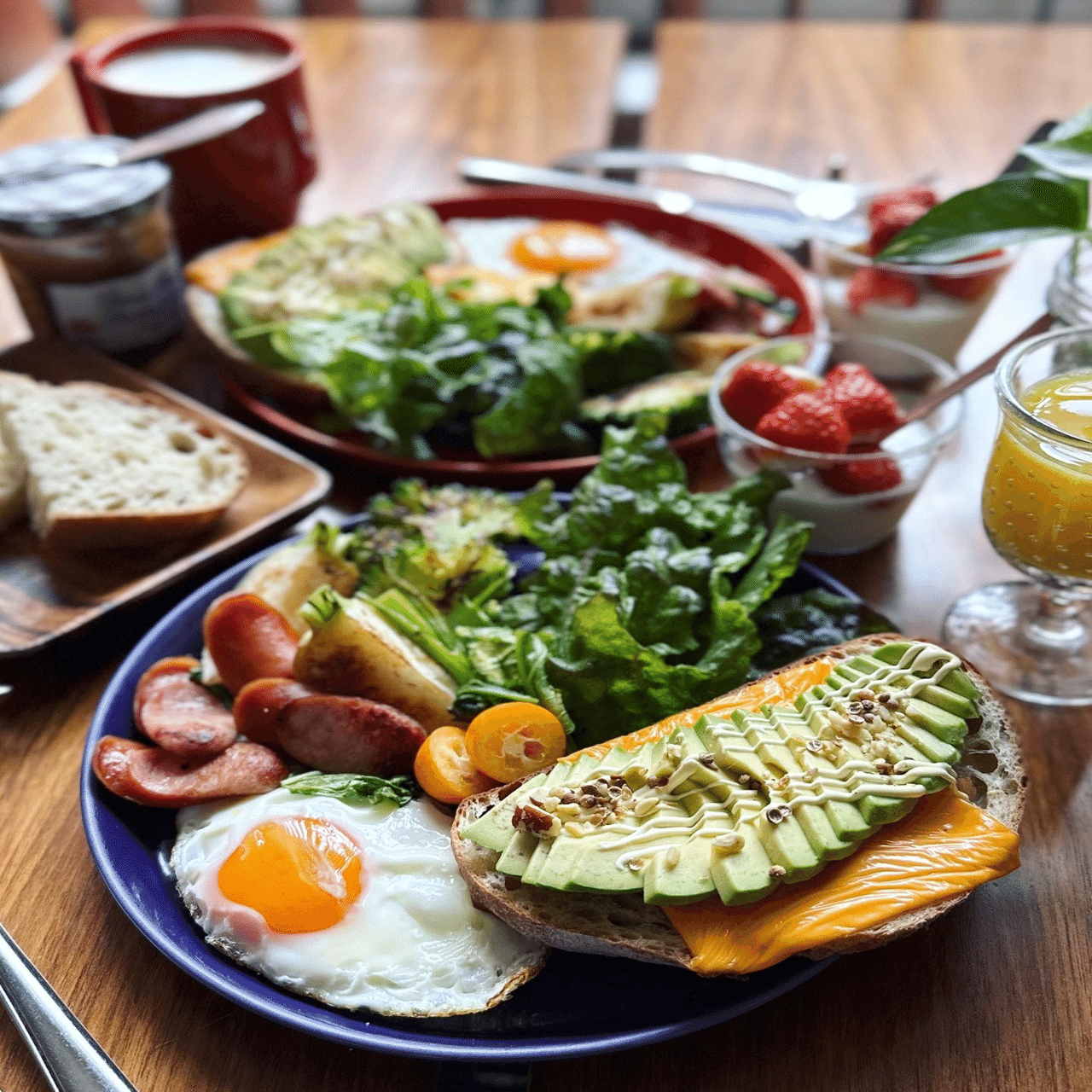 アボカドとチェダーチーズのタルティーヌ 焼き野菜など｜みずのさちこ