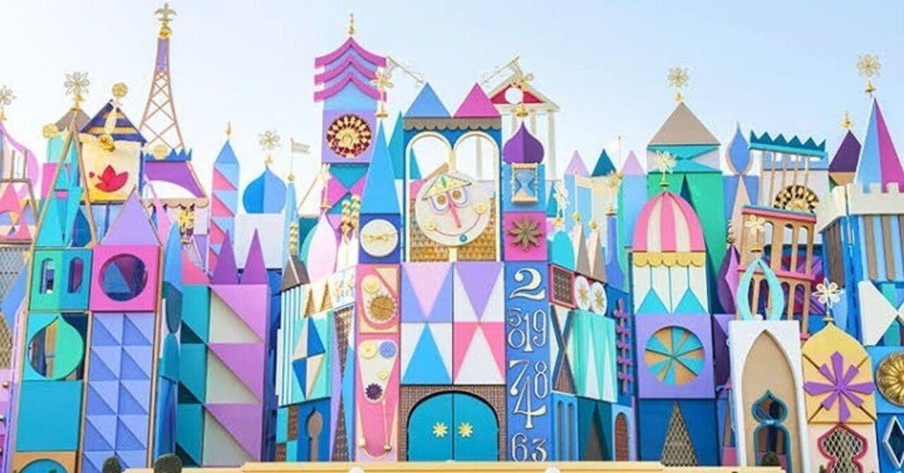 ディズニーランド✨🏰🐭🖤イッツアスモールワールドの秘密🤫｜akua