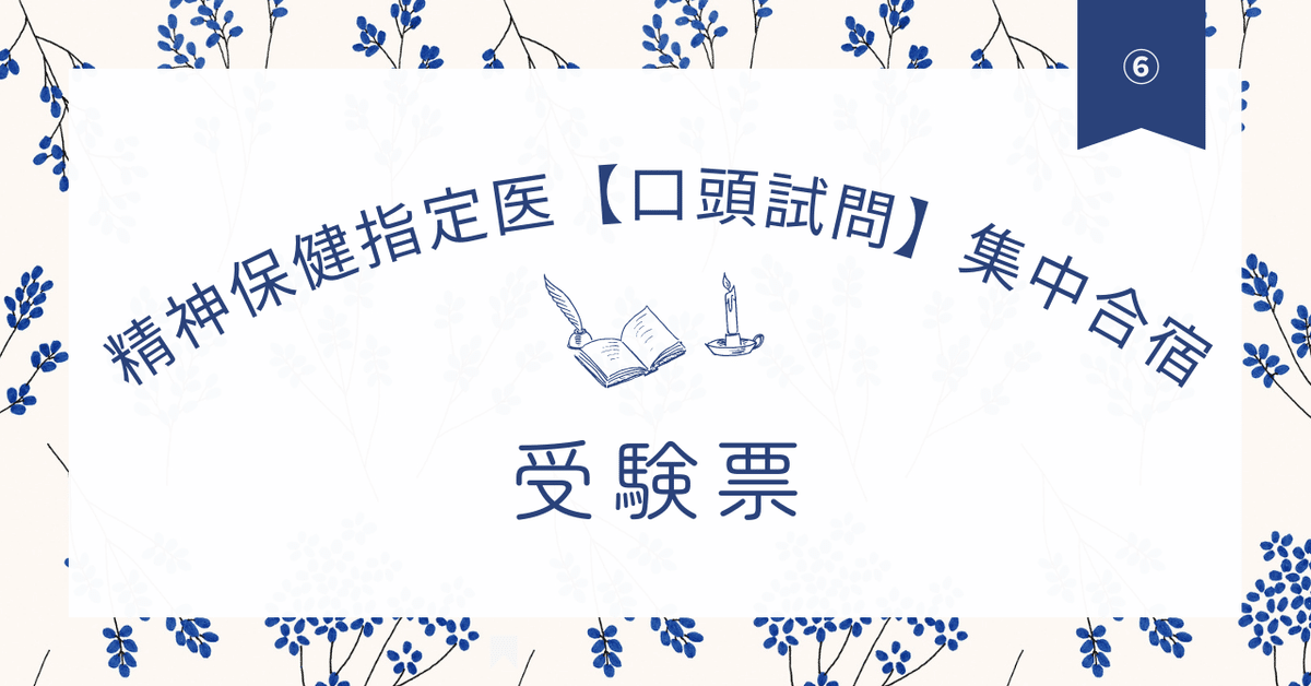 サマーセール ミニグランド バンドル 精神保健指定医【口頭試問】集中合宿⑥受験票｜ほくと先生（野田 健康+医学