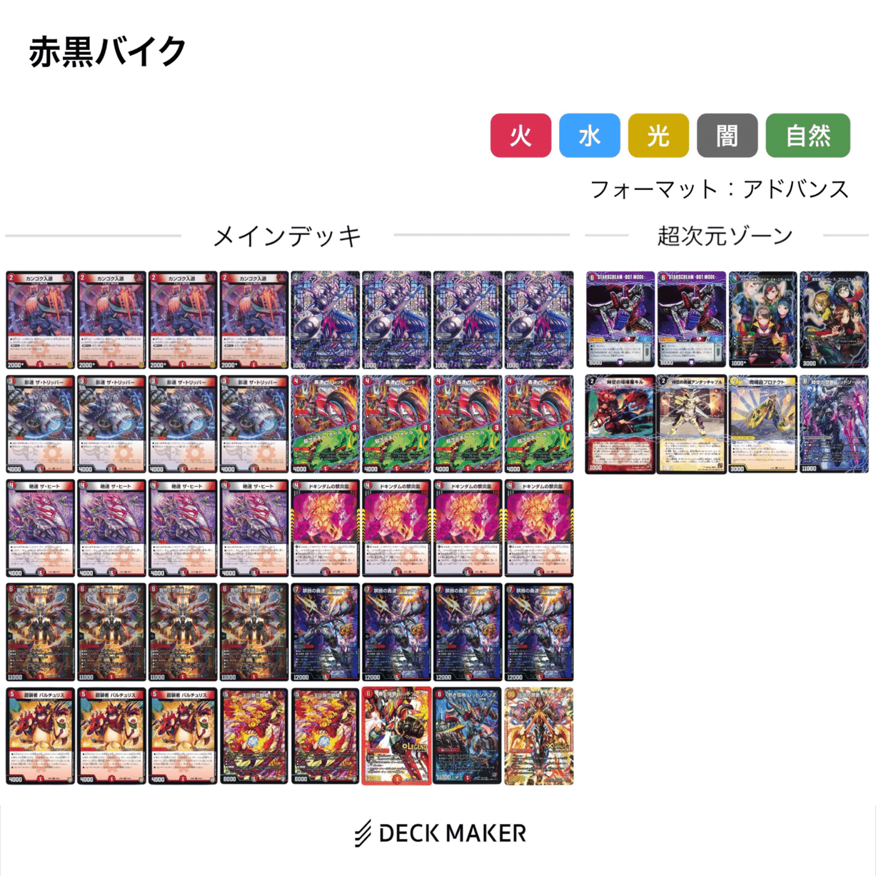 赤黒バイク　デッキ　アドバンス　超次元 調整パーツ付き 赤黒バイク構築・採用カード解説【アドバンス構築】｜ダビデ