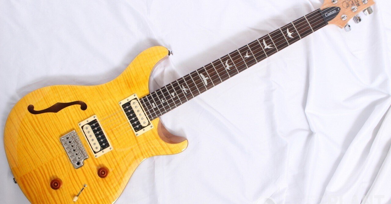PRS SE Custom 22 Semi-Hollow Santana Yellow (314) - Willcutt