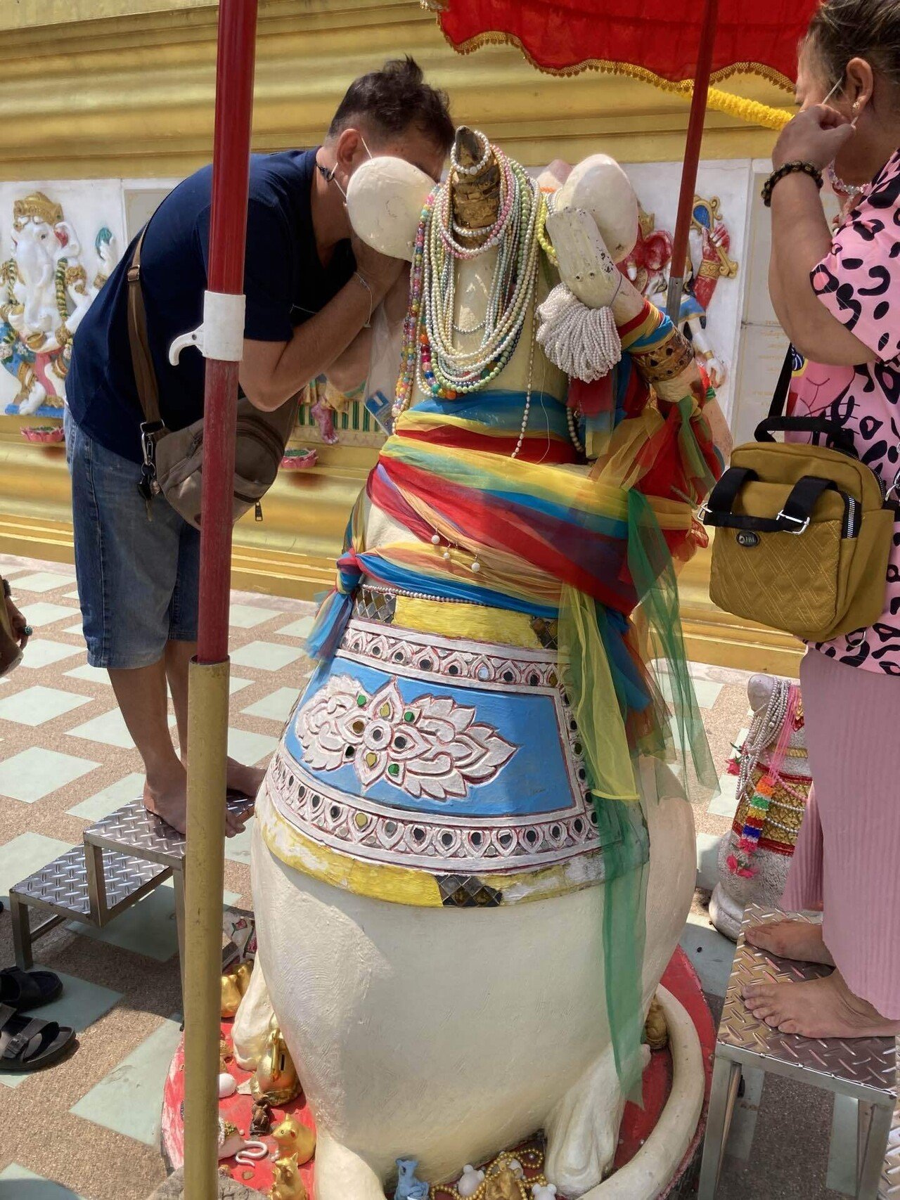 20 ピンクガネーシャ行ってきた。願いが3倍速で叶うらしい。｜さと