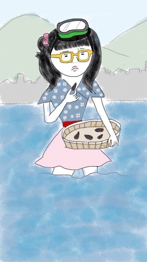職業シリーズ タニシ採り名人 たかはしちゃん イラスト Note 職業シリーズ タニシ採り名人 たかはしちゃん イラスト Note