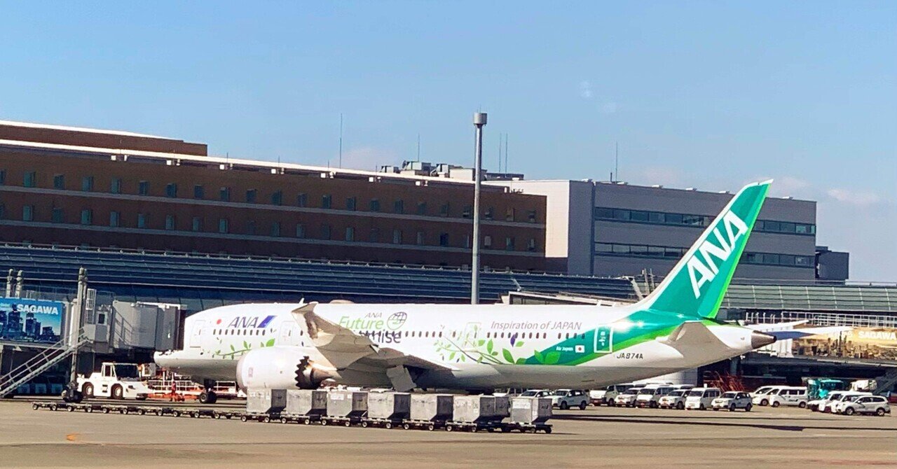 久しぶりに乗った全日空！知らない間に機体が緑に！？青組がみどり組に