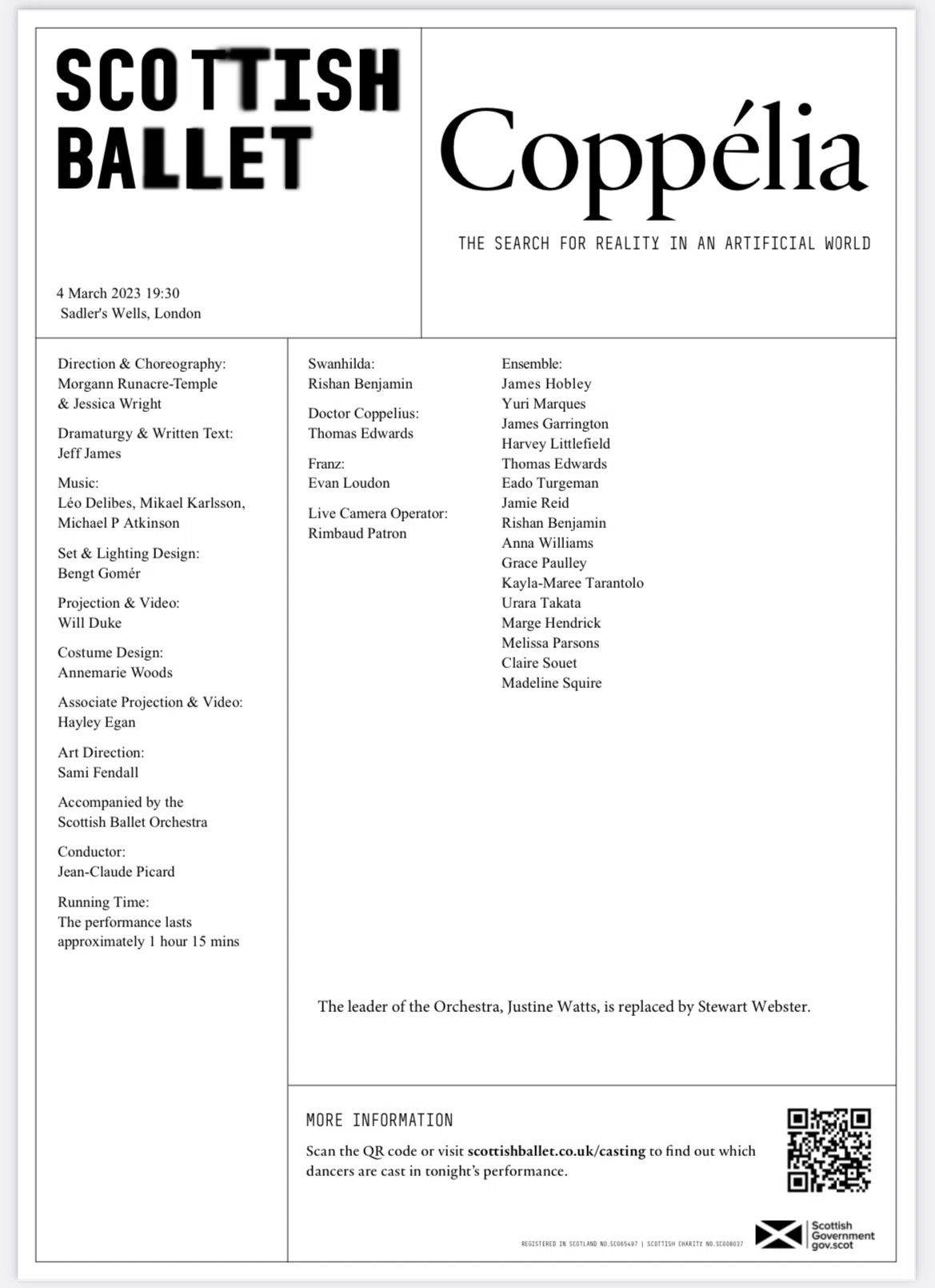 Scottish Ballet's 'Coppélia' in London｜Travelling Madeleine | ロンドンヴィンテージライフ