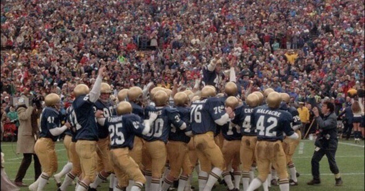 NCAA紹介#4】ノートルダム大学と映画『ルディ/涙のウイニングラン