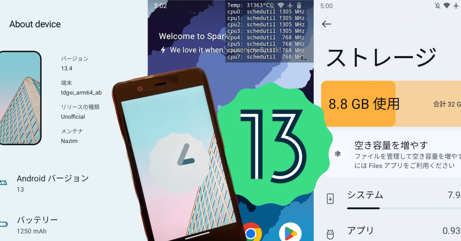 RakutenMiniにAndroid13を入れる方法｜みお