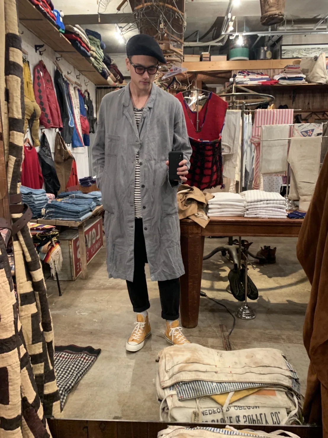 50's DEADSTOCK french atelier coat｜Takashi