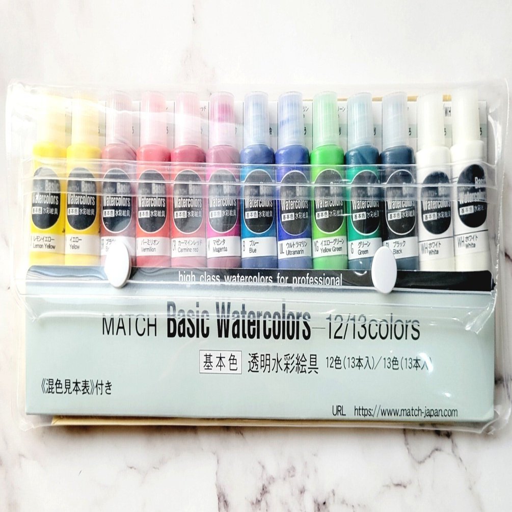 画材】まっちの透明水彩絵具を買いました｜sabiiro